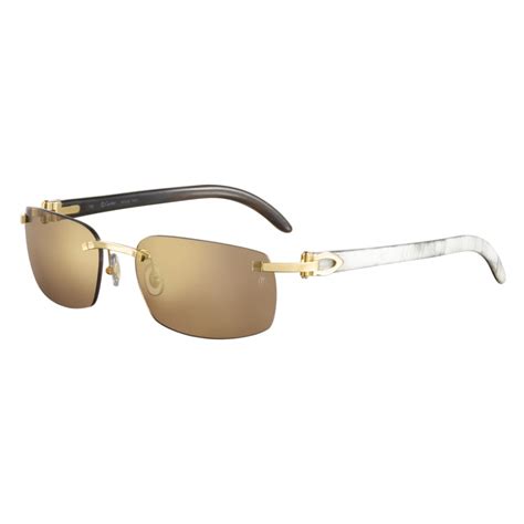 cartier buffalo horn glasses|authentic cartier buffalo horn.